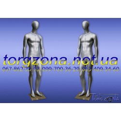 Манекен чоловічий, стилізований (чорний глянець) мод.2